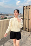 施洛瀾女士加厚毛衣秋冬2025年新款內搭針織打底衫洋氣寬松外穿短款上衣 白色 均碼 建議80-135斤 曬單實(shí)拍圖