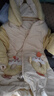 G.DUCKKIDS小黃鴨嬰兒90羽絨服連體衣加厚嬰幼兒男女寶寶冬裝新生兒加絨爬服 黃色 (90白鴨絨) 100 cm 曬單實(shí)拍圖