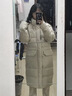 零下40度500g加厚超厚長(zhǎng)款東北哈爾濱雪鄉(xiāng)女男抗寒保暖羽絨服外套 奶白-男女同款 90絨極寒保暖 單件 XL 建議145-165斤 充絨量465克 曬單實(shí)拍圖