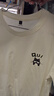 名創(chuàng  )優(yōu)品（MINISO）短袖男純棉休閑寬松夏季圓領(lǐng)百搭青少年潮流半袖t恤 淺米 XL 曬單實(shí)拍圖