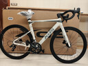 喜德盛公路自行車(chē)2025款AD300油碟UCI車(chē)架2x10速中空一體牙盤(pán)桶軸破風(fēng)車(chē) 白蛇 540mm（適合身高175-185cm） 曬單實(shí)拍圖
