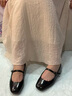 愛(ài)步（ECCO）芭蕾舞鞋女 25年新款百搭方頭淺口單鞋瑪麗珍女鞋 舞悅234343 黑色23434301001 37 曬單實(shí)拍圖