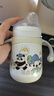 科巢兒童保溫杯嬰幼兒學(xué)飲316不銹鋼水壺寶寶鴨嘴杯外出吸管水杯奶瓶 吸管杯(V閥吸嘴+直通吸嘴+鴨嘴背帶熊貓280ML 曬單實(shí)拍圖