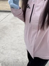 adidas拒水加絨內膽三合一連帽外套男女秋冬阿迪達斯官方輕運動(dòng) 沙棕粉   S 曬單實(shí)拍圖