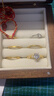 中鑫珠寶人生一克拉黃金鉆戒足金鑲嵌鋯石蕾絲公主戒指求婚結(jié)婚女戒 金重4.09克（15圈號） 曬單實拍圖