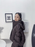 波司登25年冬季90絨羽絨服女士寬松短款泡芙加厚連帽明星同款外套 曬單實(shí)拍圖