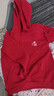 中國風(fēng)衛衣男女情侶裝加絨加厚連帽外套秋冬季連帽上衣 左側中國連帽加絨衛衣紅色 XL 曬單實(shí)拍圖