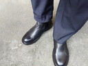 鉑斯萊肯真皮馬丁靴2026春夏季新款頭層牛皮休閑高幫軟皮切爾西靴英倫靴潮 黑色 (單鞋款) 37 (皮鞋碼） 曬單實(shí)拍圖