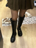 天美意女靴瘋狂動物城聯(lián)名長靴女騎士靴長筒靴時尚女鞋款COQ82DG4 松露黑 41 曬單實拍圖