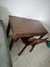 源氏木語(yǔ)精選多尺寸實(shí)木書(shū)桌現代簡(jiǎn)約橡膠木學(xué)習桌家用書(shū)房帶抽辦公學(xué)習桌 橡膠木胡桃色單抽桌90*50*74.8cm 曬單實(shí)拍圖