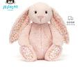 Jellycat花布邦尼兔動(dòng)物毛絨玩偶兔子玩偶兒童禮物娃娃生日新婚禮物 徹蕊（胭脂粉色） Medium 曬單實(shí)拍圖