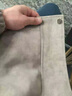 NYING美式扎染pu皮外套男25秋季新款高街潮牌立領(lǐng)休閑夾克痞帥寬松上衣 灰色 L （130-150斤） 曬單實(shí)拍圖