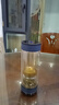 果茲（GUOZI）茶水分離杯雙層高硼硅玻璃杯辦公家用水杯男泡茶杯子送男老師禮物 曬單實(shí)拍圖