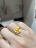 周生生永系列 足金幸?；ㄕZ(yǔ)開(kāi)口戒結婚玫瑰花戒指72931R計價(jià) 4.02克(含工費160元) 曬單實(shí)拍圖