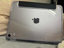 閃魔 適用ipad air7/6保護(hù)套11英寸M3芯片25/24款ipad air7/6保護(hù)殼透明亞克力橫豎支撐黑色 曬單實(shí)拍圖