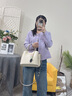 紀詩(shī)哲（GIEVSZHE）包包女包2025新款女士手提包單肩包生日情人節禮物送女友老婆 米白色【2025新款】 品牌禮盒 曬單實(shí)拍圖
