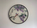 奈維斯汀純手工刺繡紫氣東來(lái)花鳥(niǎo)新中式蘇繡圓框掛畫(huà)玄關(guān)臥室客廳裝飾畫(huà) 圓形框直徑83*83cm 曬單實(shí)拍圖