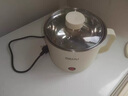 日本電煮鍋學生宿舍小電鍋多功能迷你煮面鍋小型電熱火鍋單人家用 (藍)不粘鍋可煎炒-送禮品 曬單實拍圖
