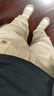 Levi's李維斯男士直筒美式休閑時(shí)尚慵懶隨性寬松顯瘦傘兵工裝褲 卡其色 L 曬單實(shí)拍圖