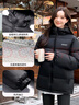 雅鹿三防免洗短款羽絨服女款2025年冬新款連帽蓄熱保暖面包服京東自營(yíng) 曬單實(shí)拍圖