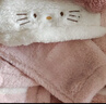 戴維貝拉（DAVE＆BELLA）HelloKitty聯(lián)名兒童睡衣冬季女童家居服套裝法蘭絨 曬單實(shí)拍圖