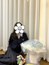 茵曼（INMAN）2025秋冬女裝新款通勤百褶半身裙高腰A字中長裙 藏青-18538248 S 曬單實拍圖