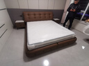 卡麗蒂勞倫斯真皮床主臥室大床1.8米x2米皮藝床2米2.2米高箱儲物雙人床 單床+床頭柜*2+獨立袋彈簧床墊 【1800mm*2000mm】箱框結構 曬單實(shí)拍圖