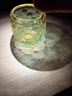 VIANASA'S江戶(hù)切子七星連珠藍雛菊個(gè)性威士忌洋酒杯手工套色水晶杯 琥珀綠七星連珠(禮盒裝) 280ml 1只 曬單實(shí)拍圖