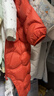 巴拉巴拉童裝嬰兒連體衣輕薄羽絨服寶寶衣服2025冬裝抱衣爬服男童女童萌趣 紅色糖葫蘆-白鴨絨 90 cm-充絨量47g 曬單實(shí)拍圖