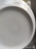 隨機陶瓷餐具盲盒米飯碗面碗湯碗系列碗餐具陶瓷碗瓷器加厚隔水燉 純白橫紋7英寸碗4只 曬單實(shí)拍圖