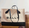 BALLY巴利【尊享折扣】女士Bar帆布單肩包托特包多款可選 自然色/黑色 橫版 6304580 均碼 曬單實(shí)拍圖