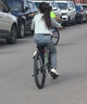 鳳凰（Phoenix）兒童山地自行車(chē)6-15-18歲青少年成人男女碟剎減震變速24寸灰綠色 曬單實(shí)拍圖