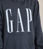 GAP男女裝2025秋季新款logo印花抓絨寬松套頭連帽衫衛(wèi)衣786923 黑色 L (175/96A) 亞洲尺碼 曬單實拍圖