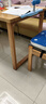 林之語(yǔ)實(shí)木書(shū)桌去客廳化大長(cháng)桌家用學(xué)習桌電腦桌辦公工作臺書(shū)法大板桌子 雙人位【橡膠木桌+椅x2】原木140 【組裝】提供說(shuō)明書(shū) 曬單實(shí)拍圖