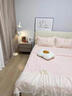手拉手床裙款蕾絲被套床上四件套仙女水洗棉被套床單公主風(fēng)少女法式浪漫 茉莉--淺粉 床單款 1.5m四件套[適合200*230被子] 曬單實(shí)拍圖