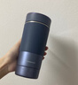 松下電熱水杯小型便攜式燒水壺旅行自動(dòng)加熱杯辦公外出保溫杯K501 0.32L 暗夜藍 曬單實(shí)拍圖