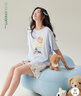 半圓原創(chuàng  )【特價(jià)】女裝[運動(dòng)]2025夏季薄款寬松休閑松緊腰九分褲女 藏青色 L 曬單實(shí)拍圖