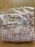 無(wú)印良品（MUJI）[自營(yíng)限定款]女士無(wú)側縫 雙層紗織睡衣  軟棉棉內衣 淺粉色格紋 M 曬單實(shí)拍圖