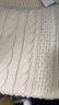 優(yōu)衣庫合作款/女裝紐花V領(lǐng)針織衫/長(cháng)袖毛衣毛衫471745 01 乳白色 XL /165/92A 曬單實(shí)拍圖