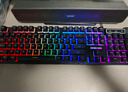前行者GX 87鍵真機械手感游戲鍵盤(pán)鼠標套裝有線(xiàn)靜音薄膜鍵鼠臺式電腦網(wǎng)吧筆記本辦公背光USB外接外設 黑色-彩虹光鍵盤(pán)【加厚升級版】 曬單實(shí)拍圖