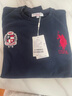 U.S. POLO ASSN.衛(wèi)衣男秋季圓領(lǐng)潮流寬松長袖T恤男士休閑上衣男裝 藏藍(lán)色 XL  曬單實拍圖