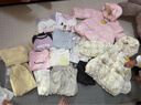 巴拉巴拉嬰兒羽絨服男童冬季女童短款外套花朵造型2024甜美萌208424107233 曬單實(shí)拍圖