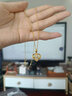 中國黃金（CHINA GOLD）黃金項鏈女士愛(ài)心足金吊墜跳動(dòng)的心情人節實(shí)用生日禮物送女友老婆 今/次日達*足金愛(ài)心吊墜 約1g【贈銀鏈】 曬單實(shí)拍圖
