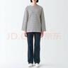 無印良品（MUJI）女式 彈力 牛仔 喇叭褲 (股下77cm) 女款褲子春季 深藏青色 24inch 160/60A 曬單實拍圖