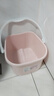 茶花洗腳桶塑料泡腳桶洗腳盆足浴盆浴足器沐足桶0351 新款粉色 曬單實(shí)拍圖