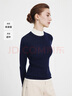 納維凱爾意大利小帆船女25年新款全羊毛針織衫假兩件打底羊毛衫2334085502 曬單實(shí)拍圖