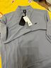 斯凱奇（Skechers）男士針織半開(kāi)胸長(cháng)袖T恤衫P425M143/P425W110 信風(fēng)灰/02N6 -男款 L 曬單實(shí)拍圖