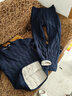 雅鹿男士綿羊絨保暖內(nèi)衣套裝冬季五層夾棉巨厚加絨加厚男家居服冬天 藏青-【一套裝】巨厚綿羊絨 2XL 巨厚綿羊絨【125-150】斤 曬單實(shí)拍圖