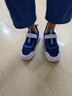 特步（XTEP）童鞋革面魔術(shù)貼跑鞋男女童基礎版運動(dòng)鞋 深邃藍/里昂藍/新白色 36 曬單實(shí)拍圖