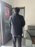 羅蒙（ROMON）男士翻領(lǐng)夾克秋冬加棉加厚中老年爸爸裝棉服老人爺爺休閑棉襖外套 系扣款藏藍【加棉款】 3XL /185【建議145-165斤】 曬單實(shí)拍圖